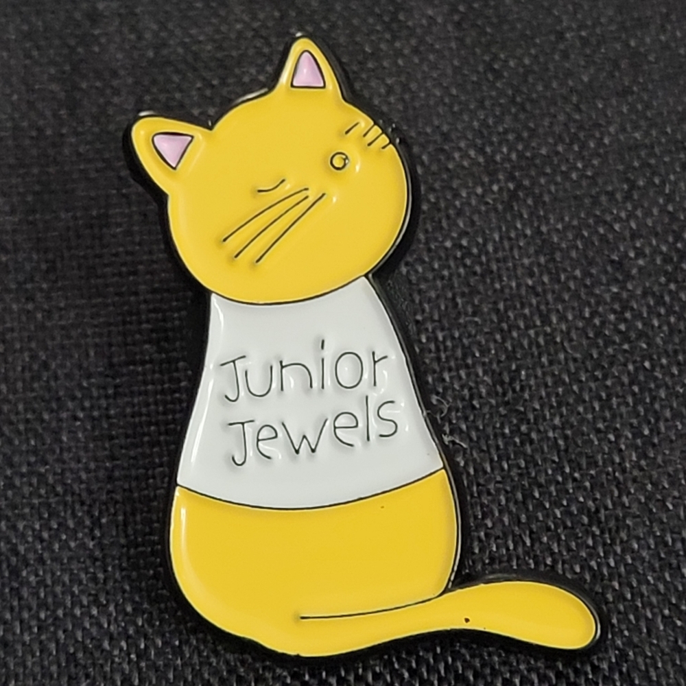 Swiftie Fan Cat With Junior Jewels Taylor Swift Video Tee Inspired Enamel Pin
